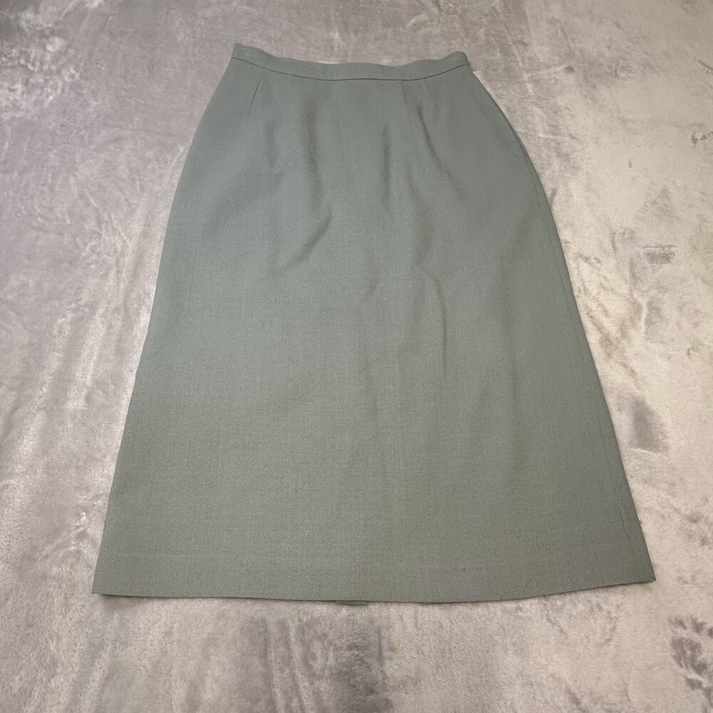 VTG Prophecy Womens Skirt Pale Green 100% Wool Pockets‎ No Size See Measurements